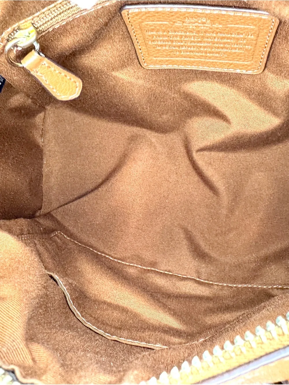 Coach Mini Bennett Satchel F36677 Pebbled Leather Saddle Brown Crossbody Bag